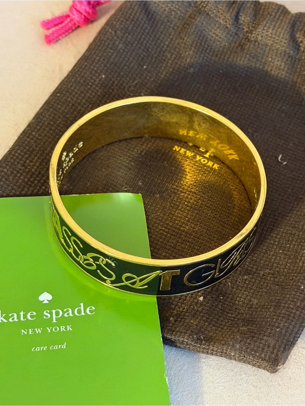 Kate Spade “Boys Make Passes at Girls in Glasses” Bangle